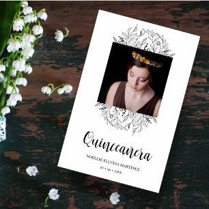 Budget Spanish Fancy Wildflowers Quinceañera Photo