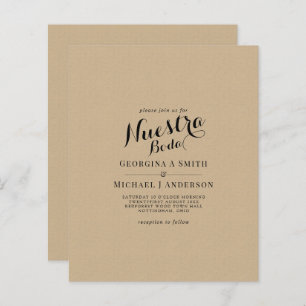 BUDGET Spanish Wedding Bilingual Boda Wedding