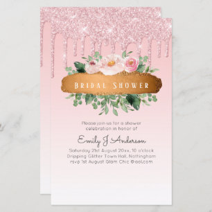 BUDGET Sparkles Glitter Floral Girly Bridal Shower