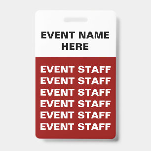 Budget Special Event Badges ID Badge