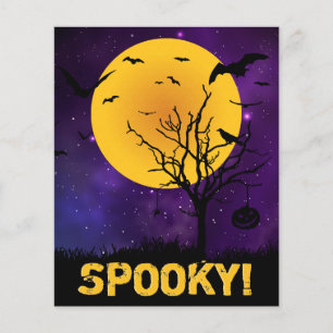 BUDGET Spooky Moon Halloween Card