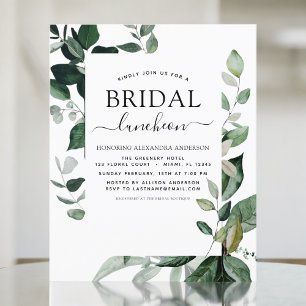 Budget Spring Bridal Shower Luncheon Greenery