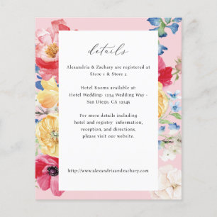 Budget Spring Multi Colour Florals Details - Pink Flyer