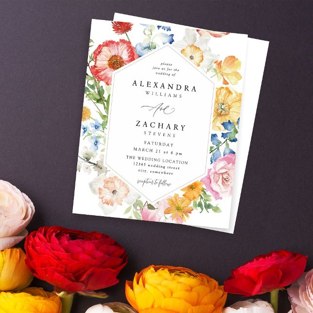 Budget Spring Multi Colour Florals Wedding   (Creator Uploaded)