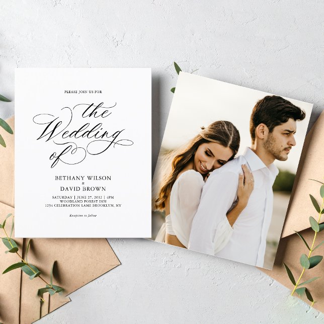 BUDGET Stylish Elegant Calligraphy Photo Wedding (Creator Uploaded)