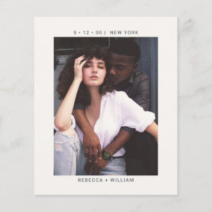 Budget Stylish Photo Wedding Save the Date Cards