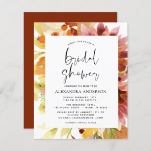 Budget Sunflower Bridal Shower Burgundy Floral