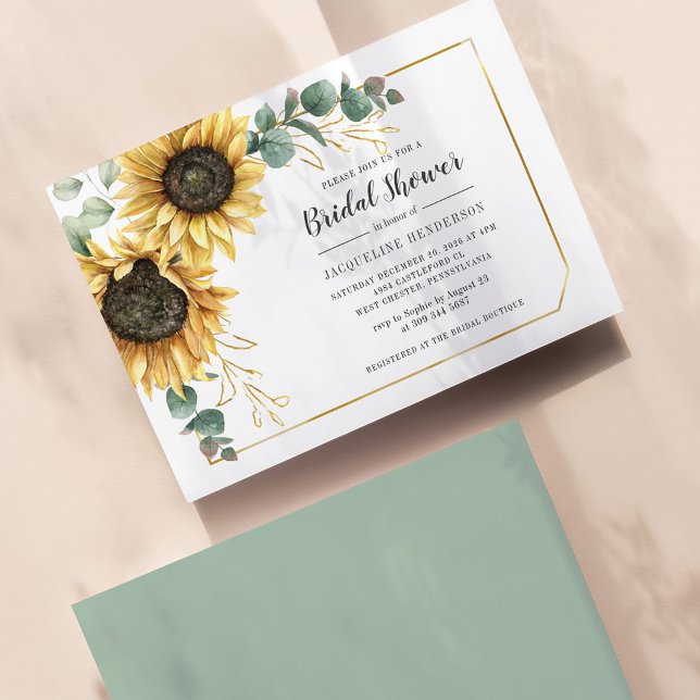 Budget Sunflower Eucalyptus Floral Bridal Shower (Creator Uploaded)