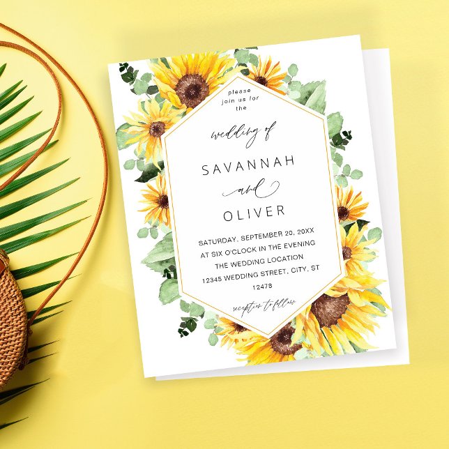 Budget Sunflower & Eucalyptus MOD Floral Wedding W (Creator Uploaded)
