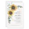 Budget Sunflower Eucalyptus Wedding Invitation