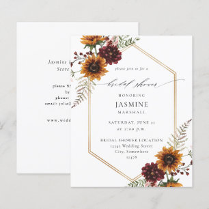 Budget Sunflower &Wildflowers Floral Bridal Shower