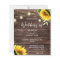 Budget Sunflower, Wood Mason String Lights Wedding