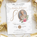 Budget Surprise 80th Birthday Party<br><div class="desc">Budget Surprise 80th Birthday Party. Throw the ultimate surprise with a budget-friendly milestone birthday invitation that’s sure to impress! Featuring a stunning floral design, this invitation brings a pop of colour and charm to the celebration. Add a personal touch by including a favourite photo, making it a truly memorable keepsake....</div>
