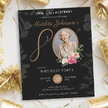 Budget Surprise 80th Birthday Party Invitation<br><div class="desc">Budget Surprise 80th Birthday Party Invitation. Throw the ultimate surprise with a budget-friendly milestone birthday invitation that’s sure to impress! Featuring a stunning floral design, this invitation brings a pop of colour and charm to the celebration. Add a personal touch by including a favourite photo, making it a truly memorable...</div>