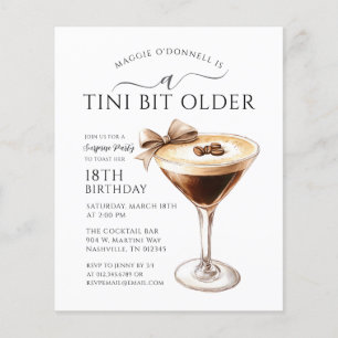 BUDGET SURPRISE PARTY Tini Bit Older Martini 18th