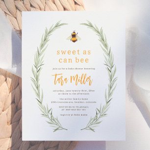 Budget Sweet As Can Bee Gender Neutral Baby Shower