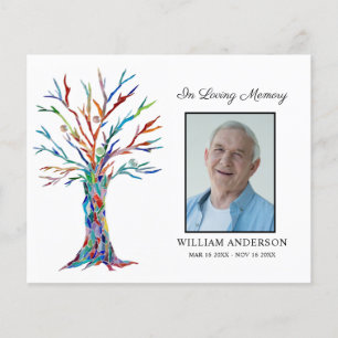 Budget Sympathy Funeral Thank You Photo Card