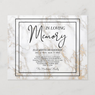 Budget Sympathy In Loving Memory. Flyer