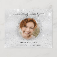 Budget Sympathy silver sparkles photo thank you