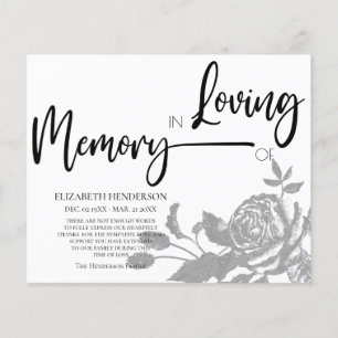 Budget Sympathy/Thank you. Flyer