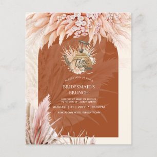 BUDGET Tea Party Bridal Shower Pampas Grass Flyer