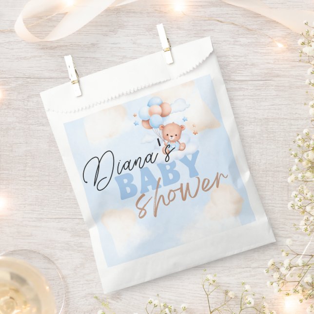 budget teddy bear baby shower,books for baby invit favour bag (Clipped)