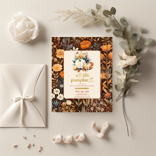 Budget Teracotta Little pumpkin fall  baby shower Flyer