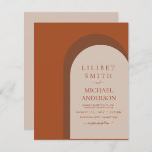 BUDGET Terracotta Earth Tones Bold Wedding