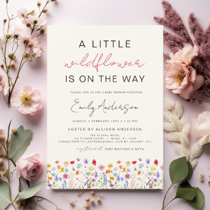 Budget Terracotta Little Wildflower Baby Shower