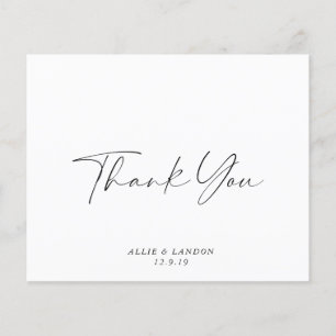 BUDGET Thank You Card
