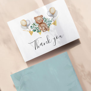 Budget Thank You Cute Bear Baby Shower