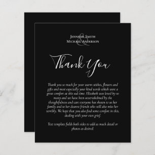 BUDGET Thank You Funeral Memorial Card Templates
