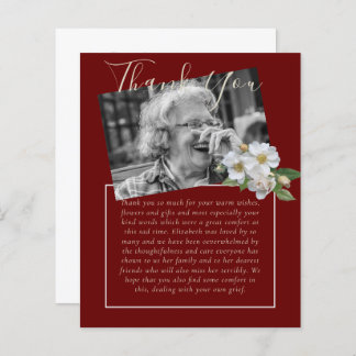 BUDGET Thank You Funeral Memorial Obituary PHOTO