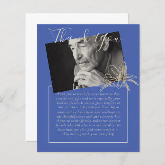 BUDGET Thank You Funeral Memorial Obituary PHOTO