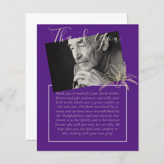 BUDGET Thank You Funeral Memorial Obituary PHOTO