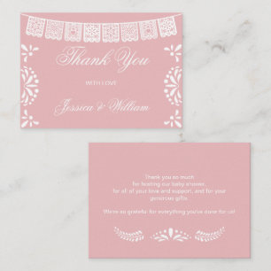 Budget thank you Mexican Cielito Lindo Baby Shower Card