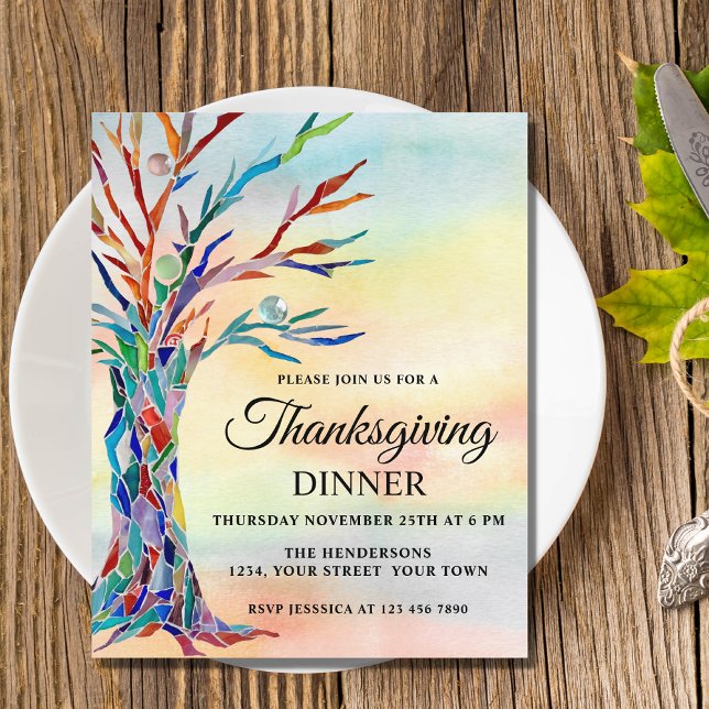 Budget Thanksgiving Dinner Invitation  (Creator Uploaded)