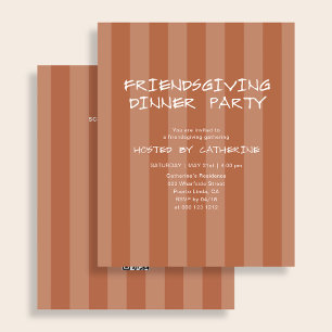 Budget Thanksgiving Friendsgiving Dinner Party Flyer