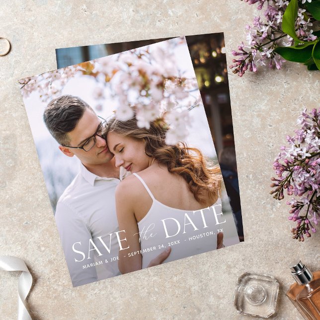 Budget The Script V Modern 2 Photo Save the Date (Creator Uploaded)