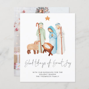 Budget Tidings Great Joy Nativity Photo