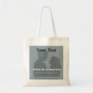 Budget Tote Bag Your Photo & Text Template