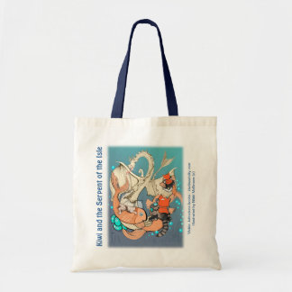 Budget tote - cats riding fish (Kiwi Series) Bag