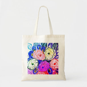 Budget Tote Green and Orange Rosas, Bag