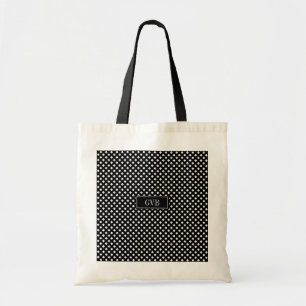 Budget Tote Modern Black White Gingham Bag