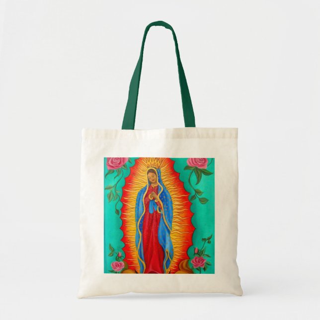 Budget Tote/ Our Lady of Guadalupe Tote Bag (Front)