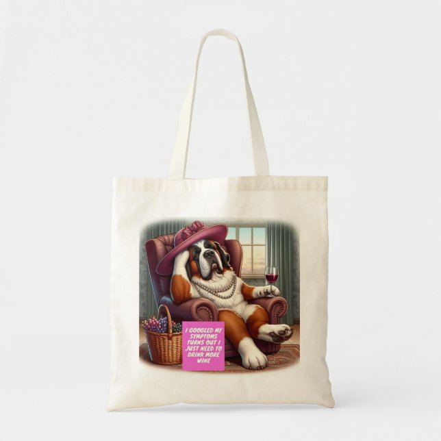 Budget Tote / Saint Bernard design  (Front)
