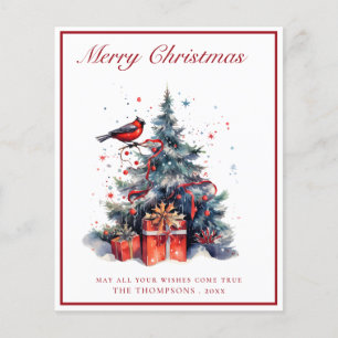 Budget Traditional Christmas Tree Christmas Card