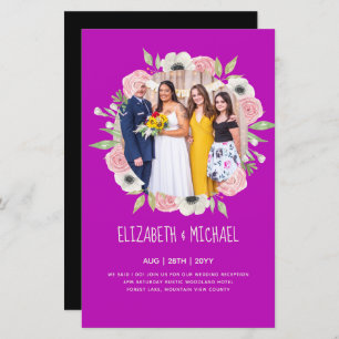 Budget Trending PHOTO Wedding Reception Invites