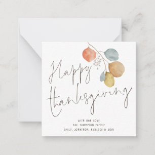 Budget Trendy Foliage Happy Thanksgiving Card