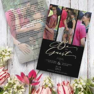 Budget Trendy Modern 4 Wedding Collage Photos